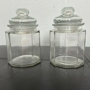 Set of 2 Apothecary Jars.
